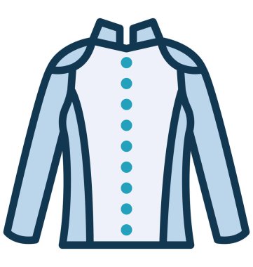 Komple fermuar kazak kolayca değiştirilebilir veya düzenlediğiniz izole vektör simgesi