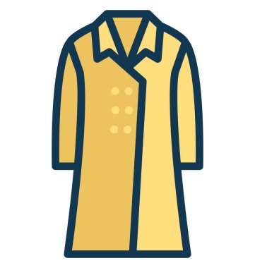 Uzun kat kolayca değiştirilebilir veya düzenlediğiniz izole vektör simgesi