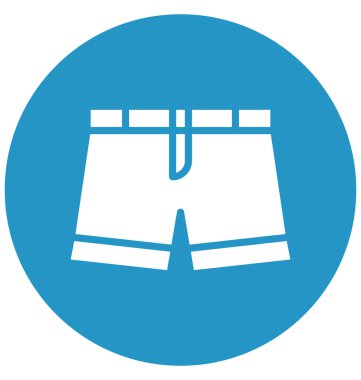 Bol kısa pantolon kolayca değiştirilebilir veya düzenlediğiniz izole vektör simgesi