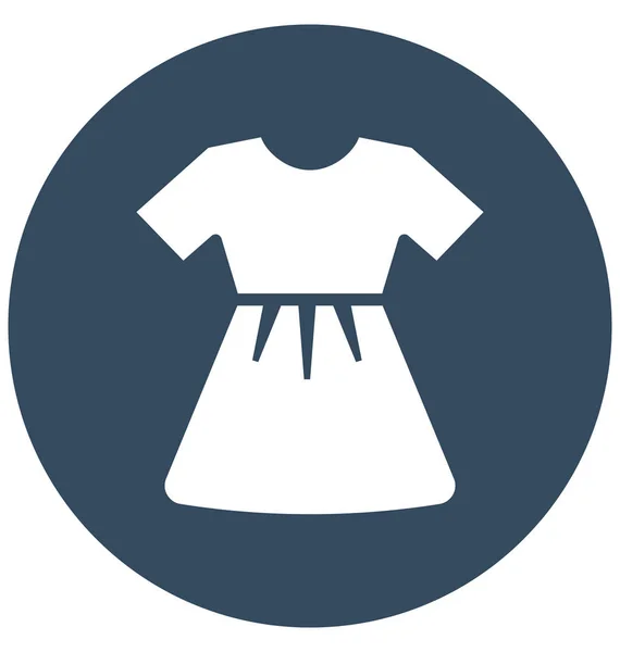 Baby Doll Dress Icona Vettoriale Isolata Che Può Essere Facilmente — Vettoriale Stock