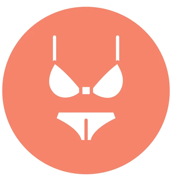 Bikini Isoliertes Vektorsymbol Das Leicht Geändert Oder Bearbeitet Werden Kann — Stockvektor
