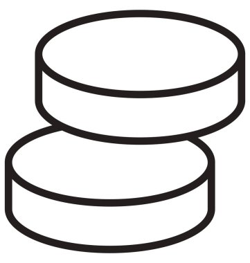 Kolayca değiştirilebilir veya düzenlediğiniz çörek izole vektör simgesi