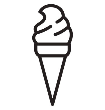 Buz koni izole vektör kolayca değiştirilebilir veya Düzenle simgesini