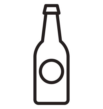 Kolayca değiştirilebilir veya düzenlediğiniz süt şişesi izole vektör simgesi