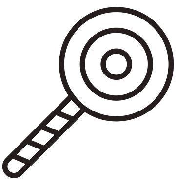 Kolayca değiştirilebilir veya düzenlediğiniz lolipop izole vektör simgesi