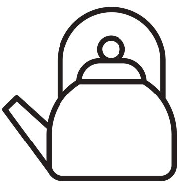 Kolayca değiştirilebilir veya düzenlediğiniz ibrik izole vektör simgesi