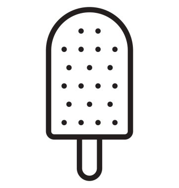 Kolayca değiştirilebilir veya düzenlediğiniz buz Pop izole vektör simgesi