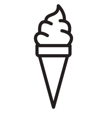 Buz koni izole vektör kolayca değiştirilebilir veya Düzenle simgesini