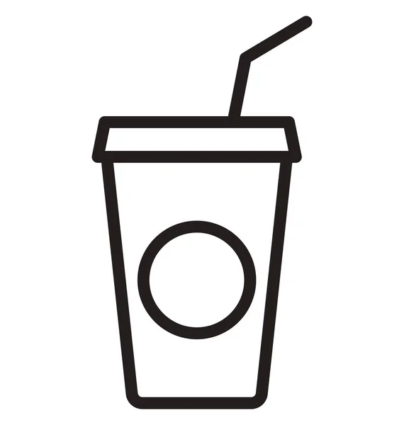 Ícone Vetor Isolado Juice Cup Que Pode Ser Facilmente Modificado —  Vetores de Stock