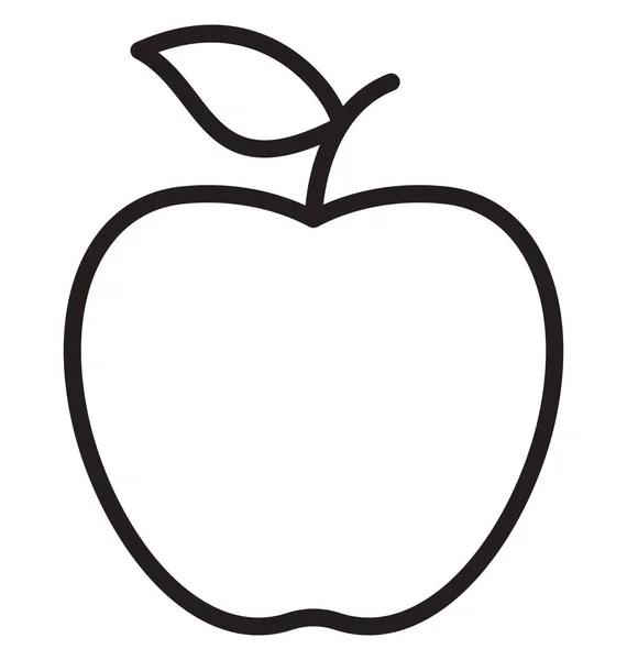 Icono Vector Aislado Apple Que Puede Modificar Editar Fácilmente — Vector de stock