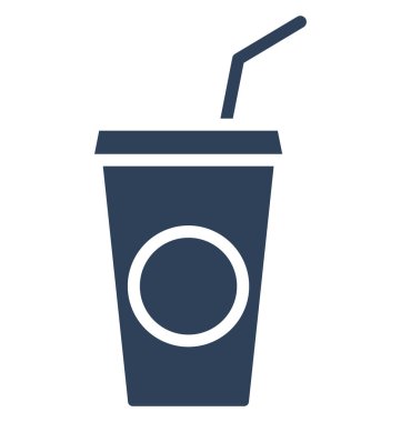 Kolayca değiştirilebilir veya düzenlediğiniz suyu fincan izole vektör simgesi