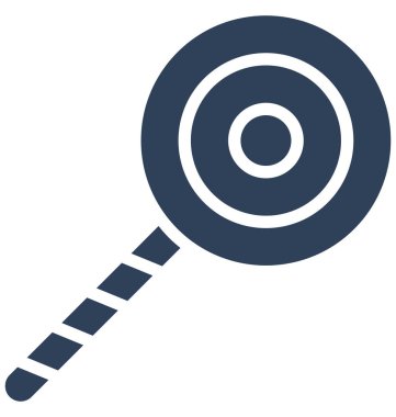 Kolayca değiştirilebilir veya düzenlediğiniz lolipop izole vektör simgesi