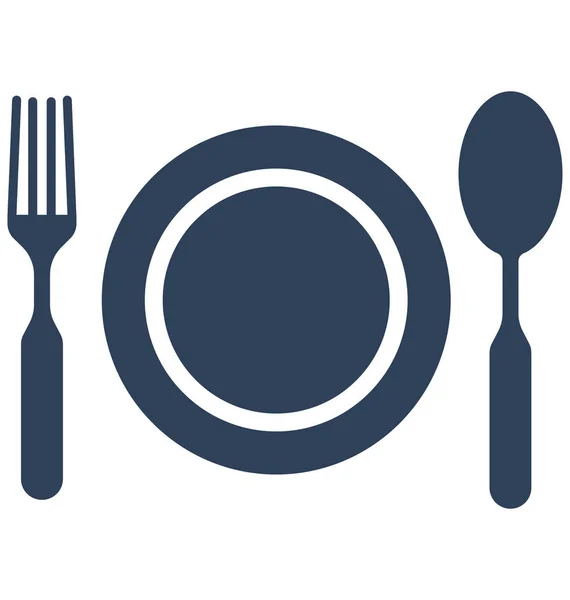 Dining Isolated Vector Icon Can Easily Modified Edit — Stock Vector