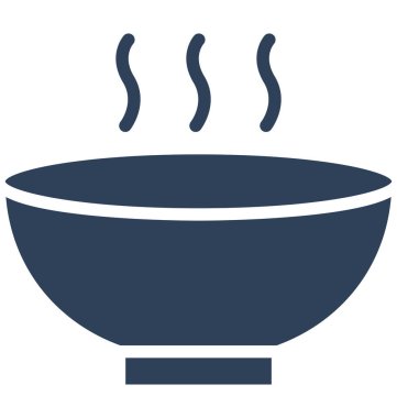 Kolayca değiştirilebilir veya düzenlediğiniz çorba izole vektör simgesi