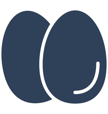 Kolayca değiştirilebilir veya düzenlediğiniz yumurta izole vektör simgesi