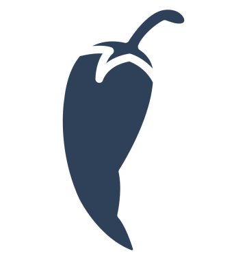 Kolayca değiştirilebilir veya düzenlediğiniz jalapeno biber izole vektör simgesi