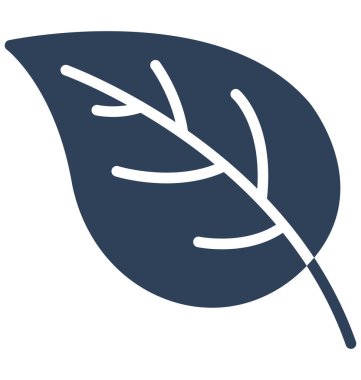 Kolayca değiştirilebilir veya düzenlediğiniz yaprak izole vektör simgesi