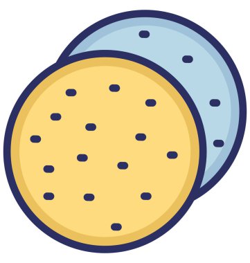 Kolayca değiştirilebilir veya düzenlediğiniz portakal dilim izole vektör simgesi