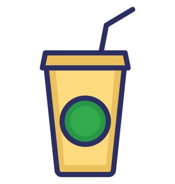 Kolayca değiştirilebilir veya düzenlediğiniz suyu fincan izole vektör simgesi