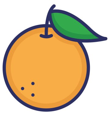 Kolayca değiştirilebilir veya düzenlediğiniz yalıtılmış turuncu vektör simgesi