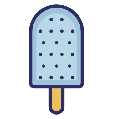 Kolayca değiştirilebilir veya düzenlediğiniz buz Pop izole vektör simgesi