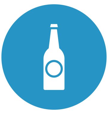 Kolayca değiştirilebilir veya düzenlediğiniz süt şişesi izole vektör simgesi