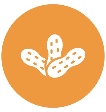 Kolayca değiştirilebilir veya düzenlediğiniz fıstık izole vektör simgesi