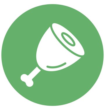 Kolayca değiştirilebilir veya düzenlediğiniz tavuk bacak izole vektör simgesi