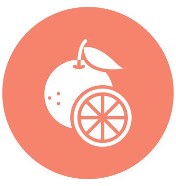 Kolayca değiştirilebilir veya düzenlediğiniz yalıtılmış turuncu vektör simgesi