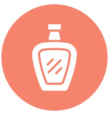 Kolayca değiştirilebilir veya düzenlediğiniz şarap şişe izole vektör simgesi