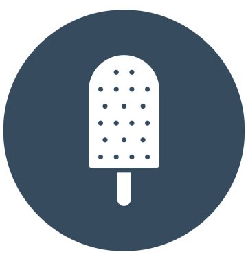 Kolayca değiştirilebilir veya düzenlediğiniz buz Pop izole vektör simgesi