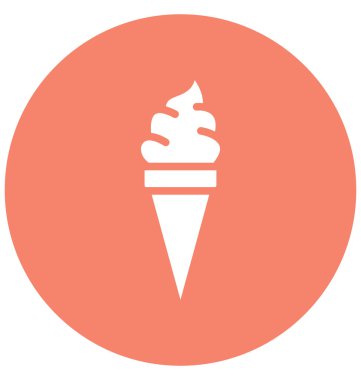 Buz koni izole vektör kolayca değiştirilebilir veya Düzenle simgesini