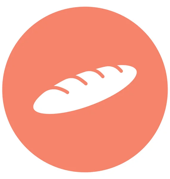 Baguette Elszigetelt Vector Icon Könnyen Módosítható Vagy Szerkeszthető — Stock Vector