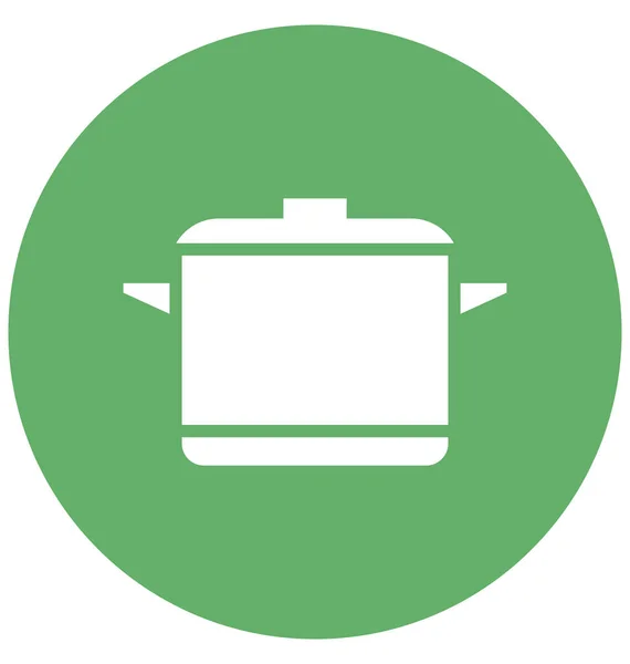 Cozinhar Pote Isolado Ícone Vetor Que Pode Ser Facilmente Modificado — Vetor de Stock