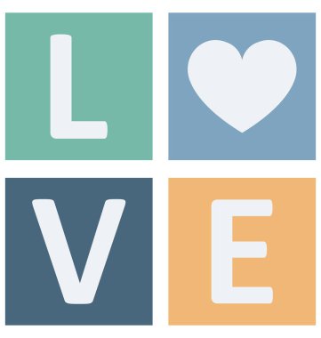 Kalp işareti kolayca değiştirilebilir veya düzenlediğiniz izole vektör simgesi