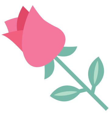 Çiçek açan izole vektör kolayca değiştirilebilir veya Düzenle simgesini 