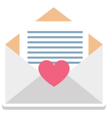 Yazışma izole vektör kolayca değiştirilebilir veya Düzenle simgesini