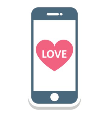 Kalp işareti kolayca değiştirilebilir veya düzenlediğiniz izole vektör simgesi