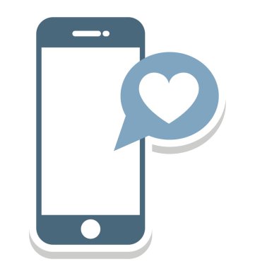 Kalp işareti kolayca değiştirilebilir veya düzenlediğiniz izole vektör simgesi