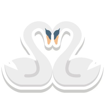 Hayvan izole vektör simge kolayca değiştirilebilir veya düzenlediğiniz seviyorum