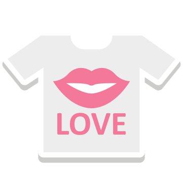 Aşk kavramı kolayca değiştirilebilir veya düzenlediğiniz izole vektör simgesi