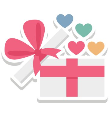 Kalp kolayca değiştirilebilir veya düzenlediğiniz izole vektör simge şeklinde