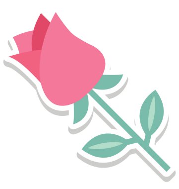 Çiçek açan izole vektör kolayca değiştirilebilir veya Düzenle simgesini 