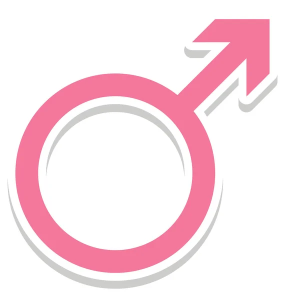 Gender Isolated Vector Icon Can Easily Modified Edit — Stock Vector