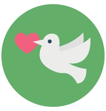 Kuş izole vektör simgesi kolayca değiştirilebilir veya düzenlediğiniz