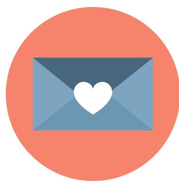 Yazışma izole vektör kolayca değiştirilebilir veya Düzenle simgesini