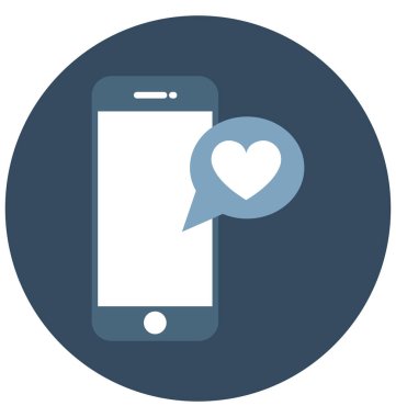 Kalp işareti kolayca değiştirilebilir veya düzenlediğiniz izole vektör simgesi