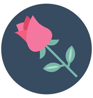 Çiçek açan izole vektör kolayca değiştirilebilir veya Düzenle simgesini 