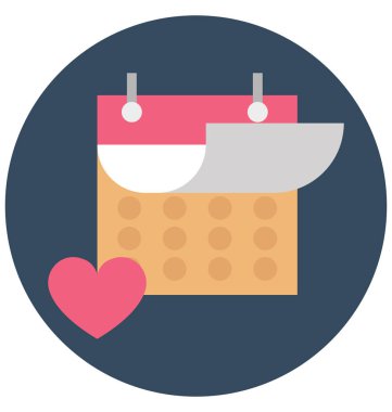 14 Şubat izole vektör simge bu kolayca değiştirilebilir veya düzenleme