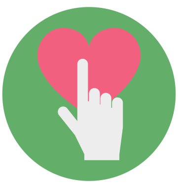 Parmak dokunmatik kolayca değiştirilebilir veya düzenlediğiniz izole vektör simgesi